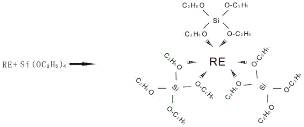 RE@organosilicone complex and application thereof