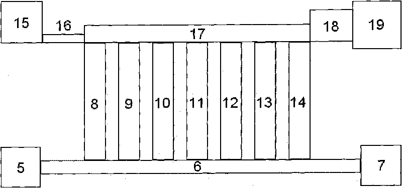 Structure of front end of gallium arsenide base monolithic photoelectron integrated receiver and manufacturing method thereof