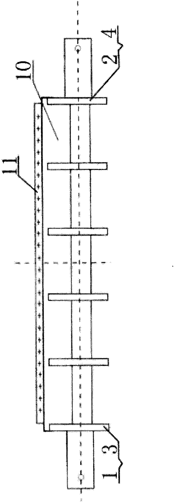 Novel conveying system with sweeping device