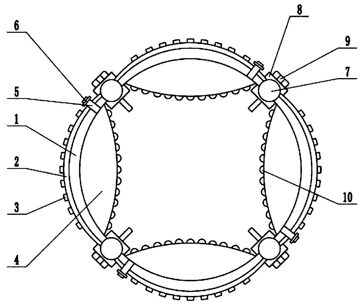 High-precision and wear-resisting trim strip for automobile gear lever handle