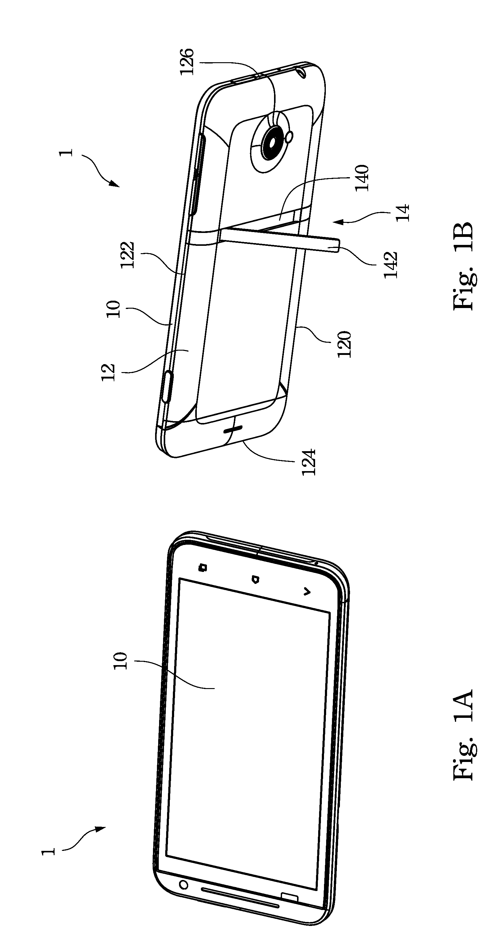 Handheld Electronic Apparatus with Kickstand