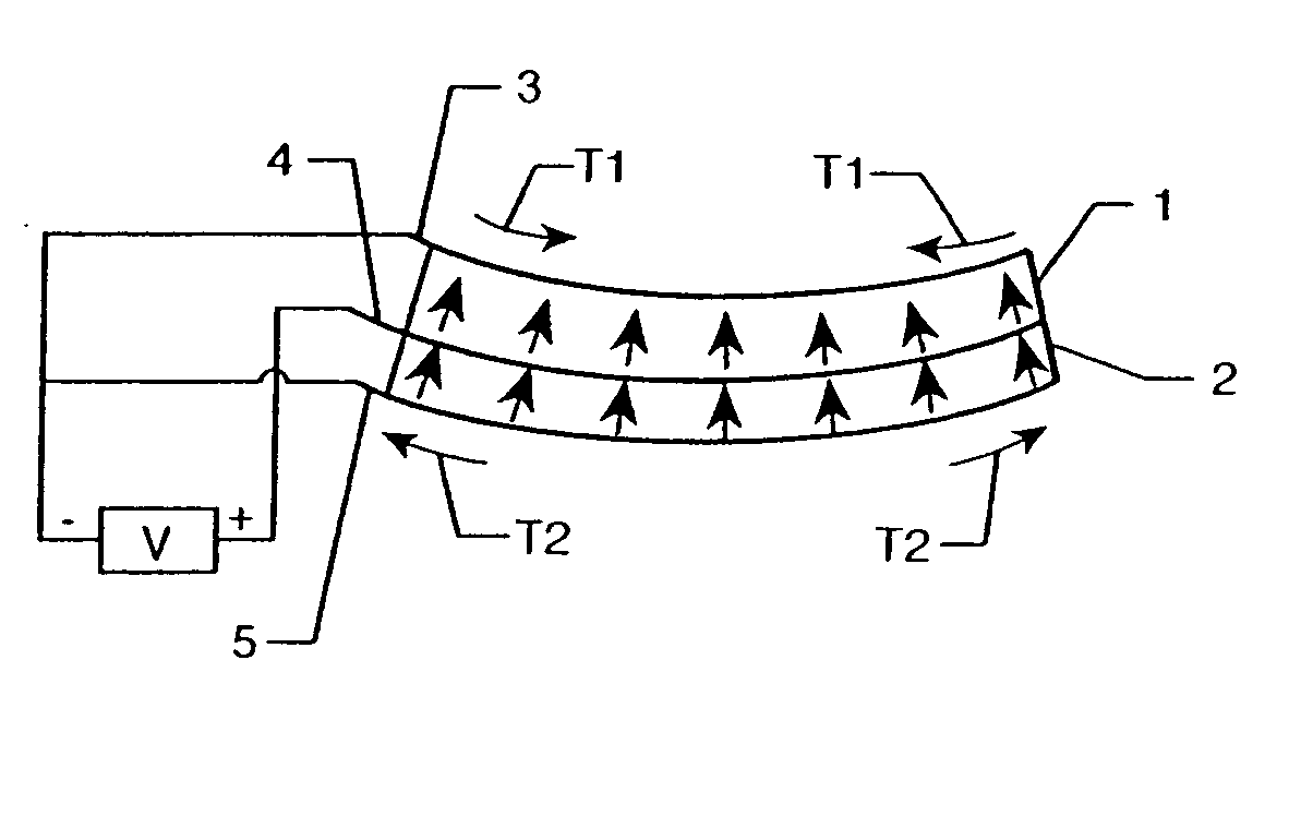 Piezoelectric switch for tunable electronic components