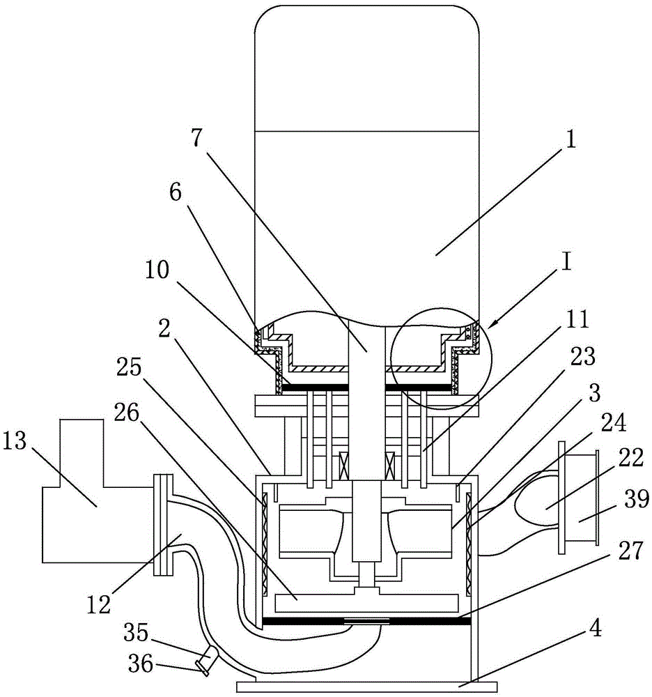 Circulating hot water pump with heating and heat preservation effects