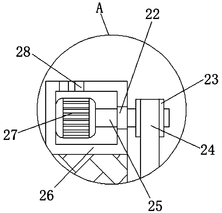 Filtering device for coating processing