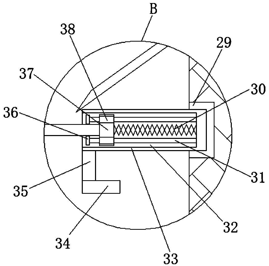 Filtering device for coating processing