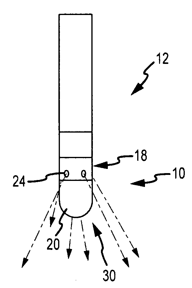 Irrigated ablation electrode having smooth edges to minimize tissue char