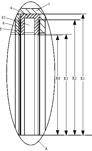 Sealing structure for rotary shaft of flue gas valve