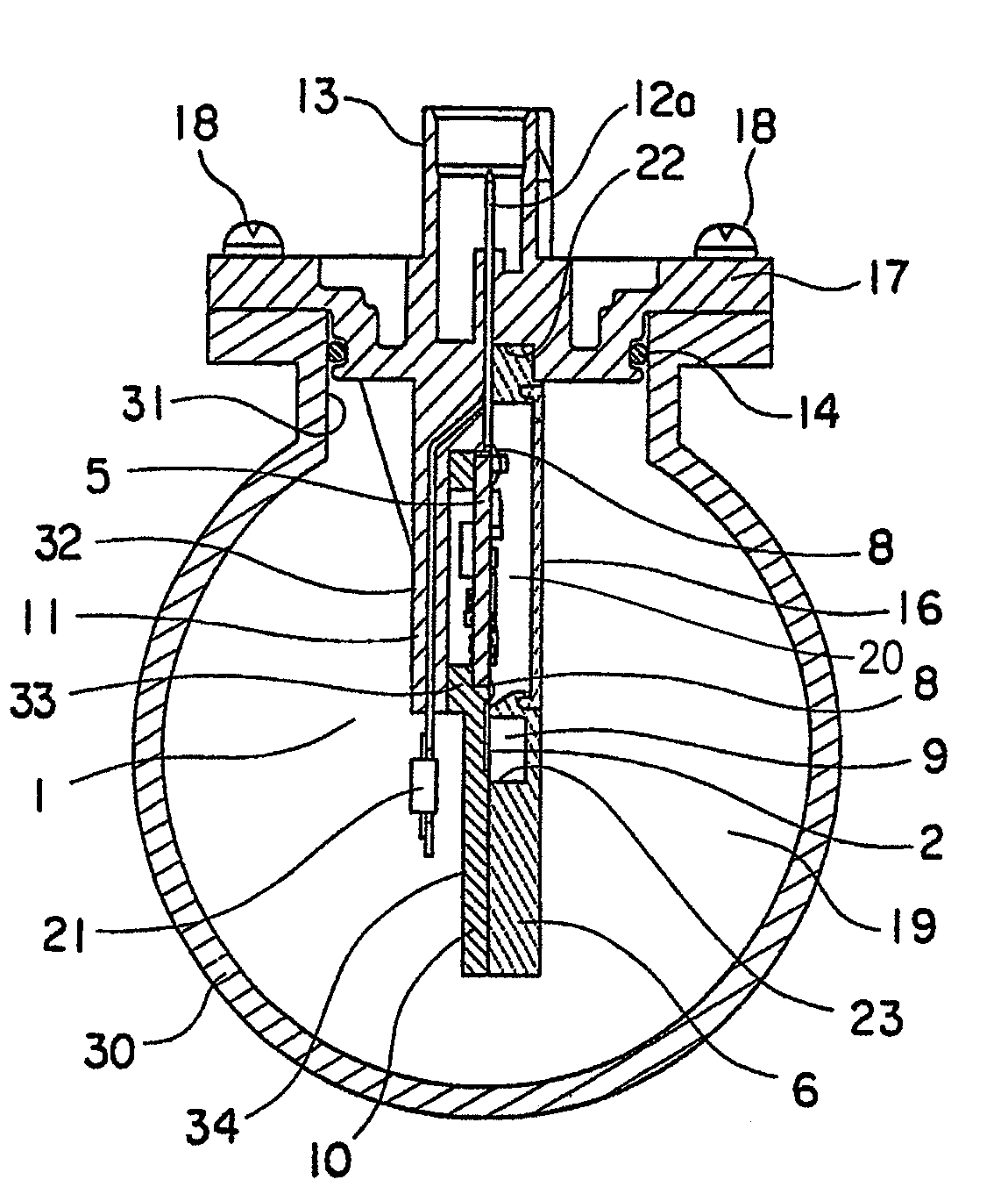 Flow rate measuring apparatus having a resin plate for supporting a flow rate detecting element and a circuit board