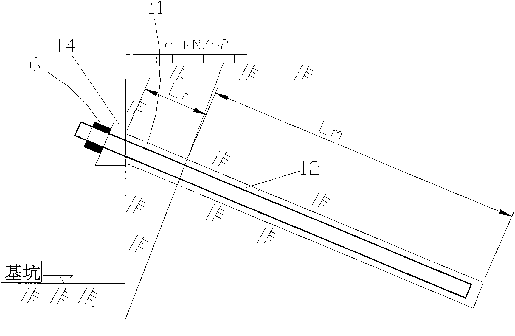 Soil anchor quick construction method and anchor thereof