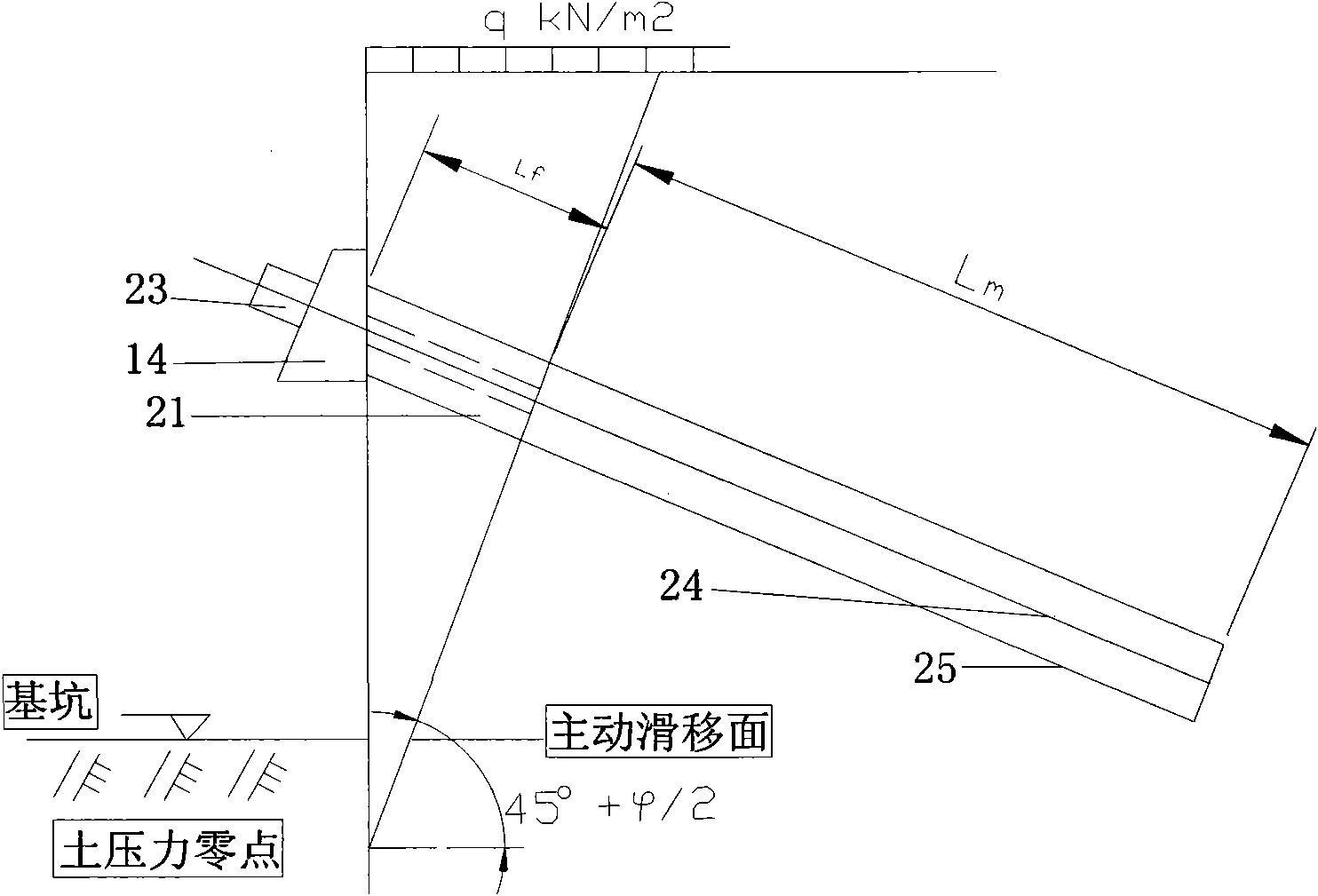 Soil anchor quick construction method and anchor thereof