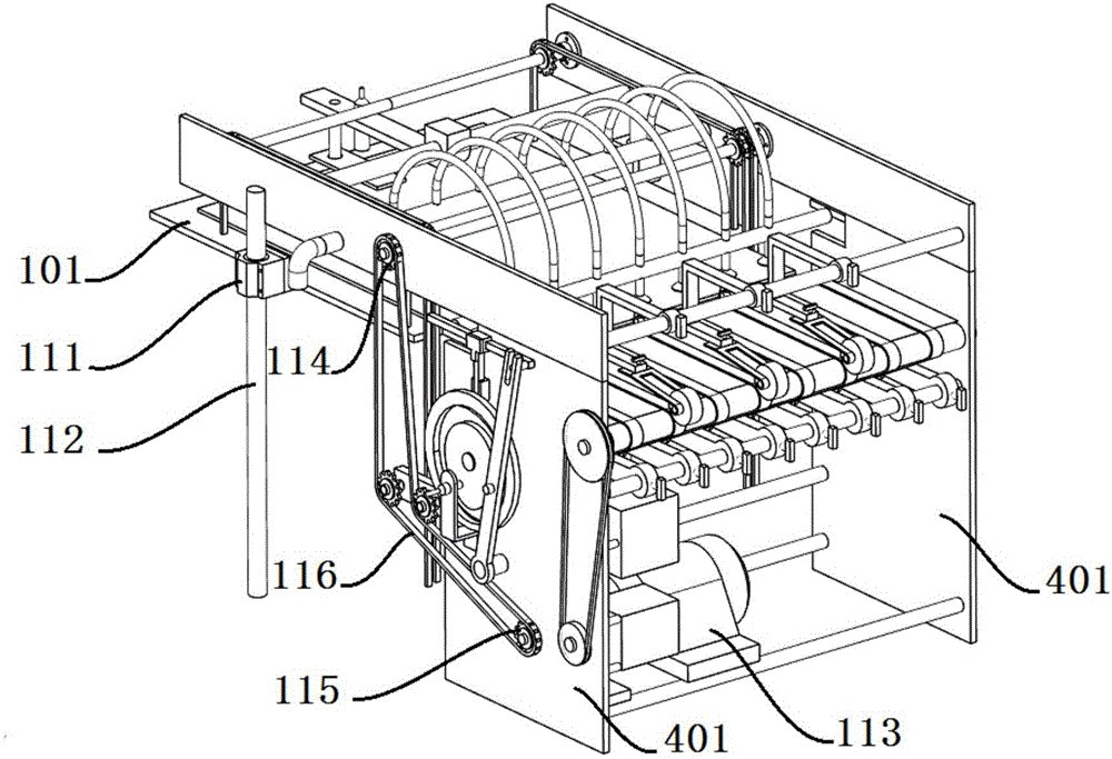 Automatic paper conveying device