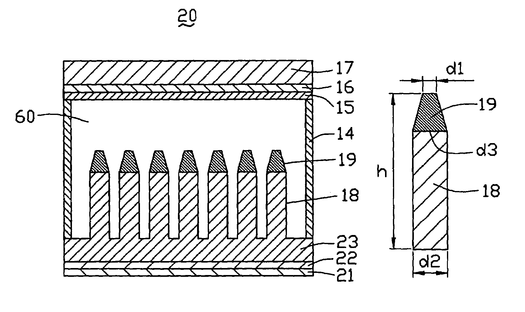 Field emission lighting device