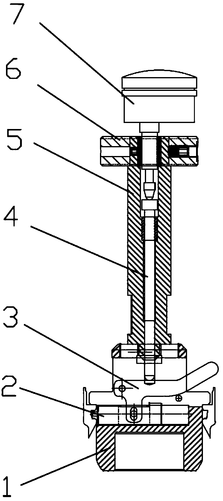 Hole coaxiality detection device of automobile brake system clamp body
