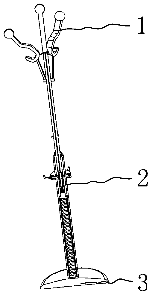 Vertical type coat hanger