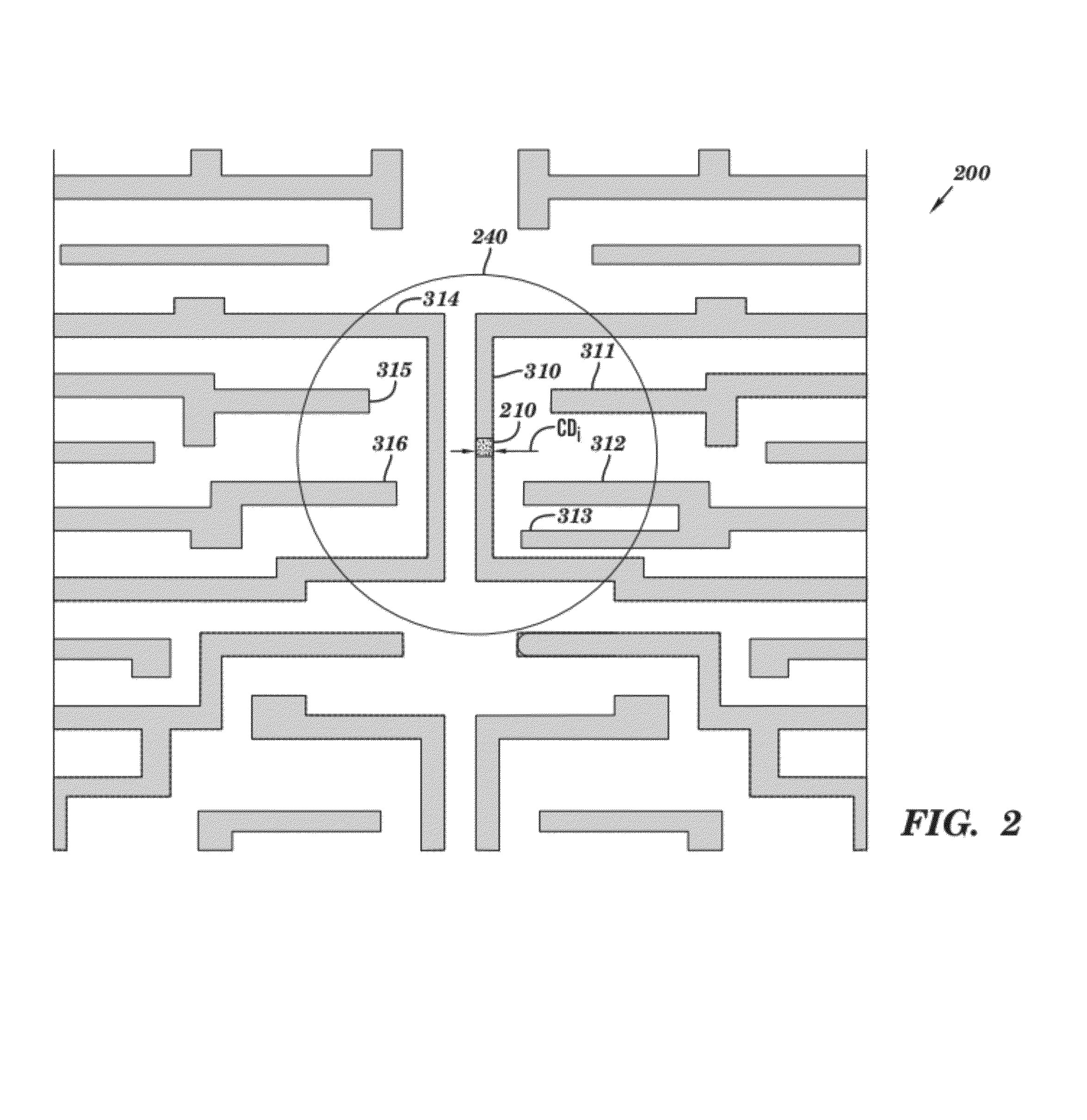 Method for creating electrically testable patterns