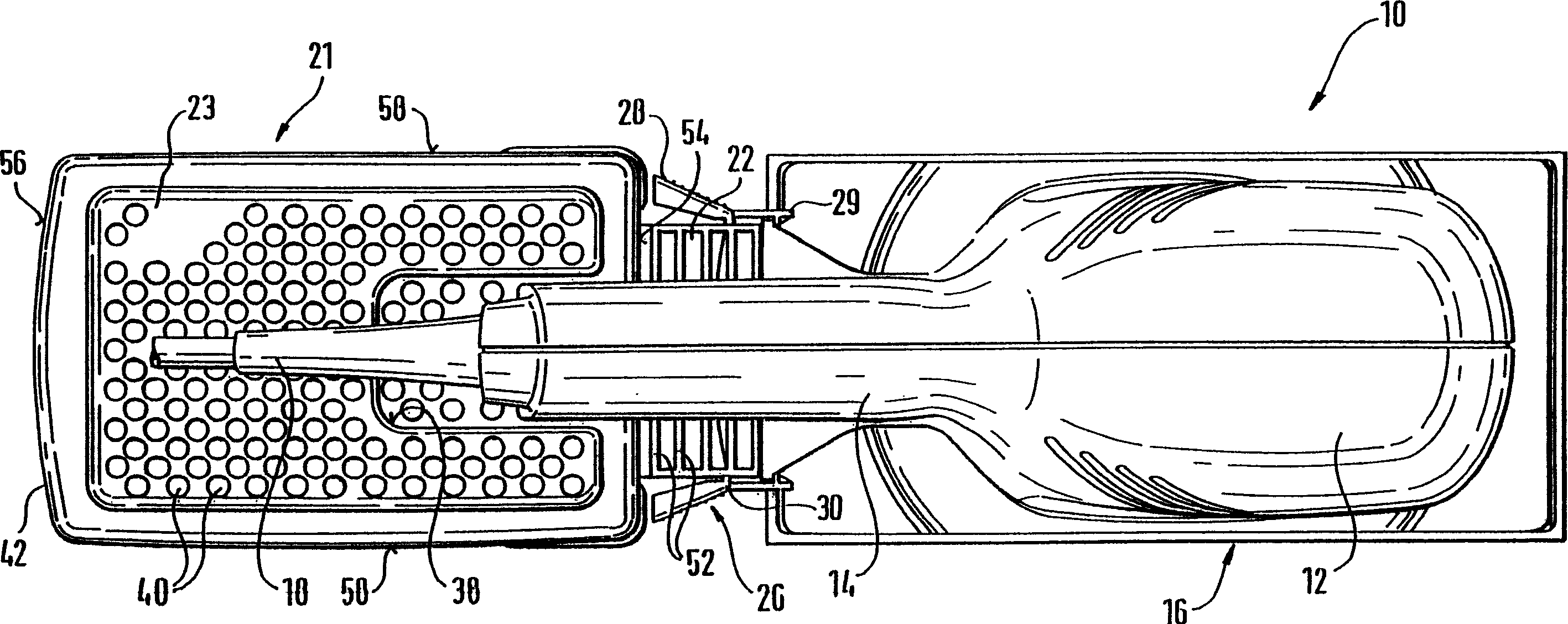 Hand held machine tool with dust extraction