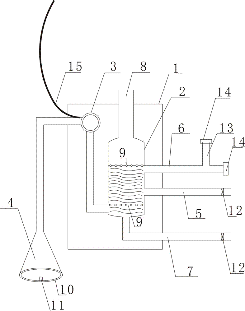 Lampblack depuration machine