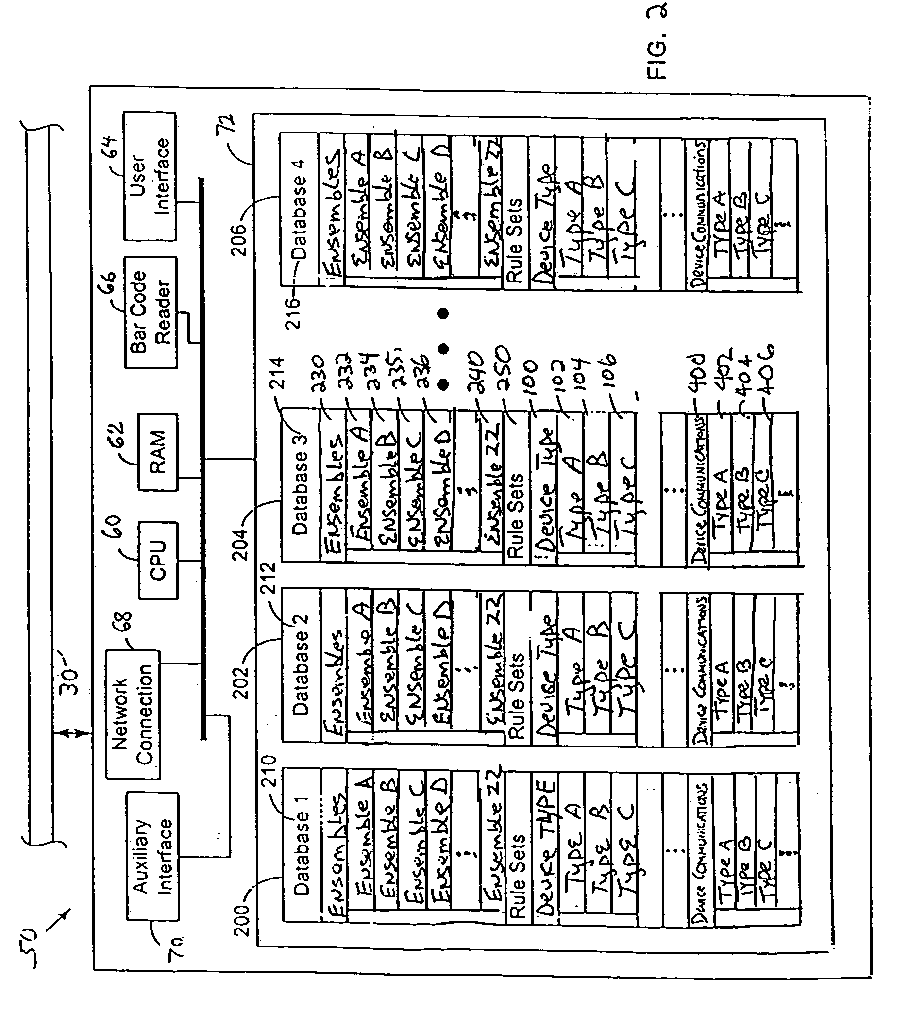 System and method for managing medical databases for patient care devices