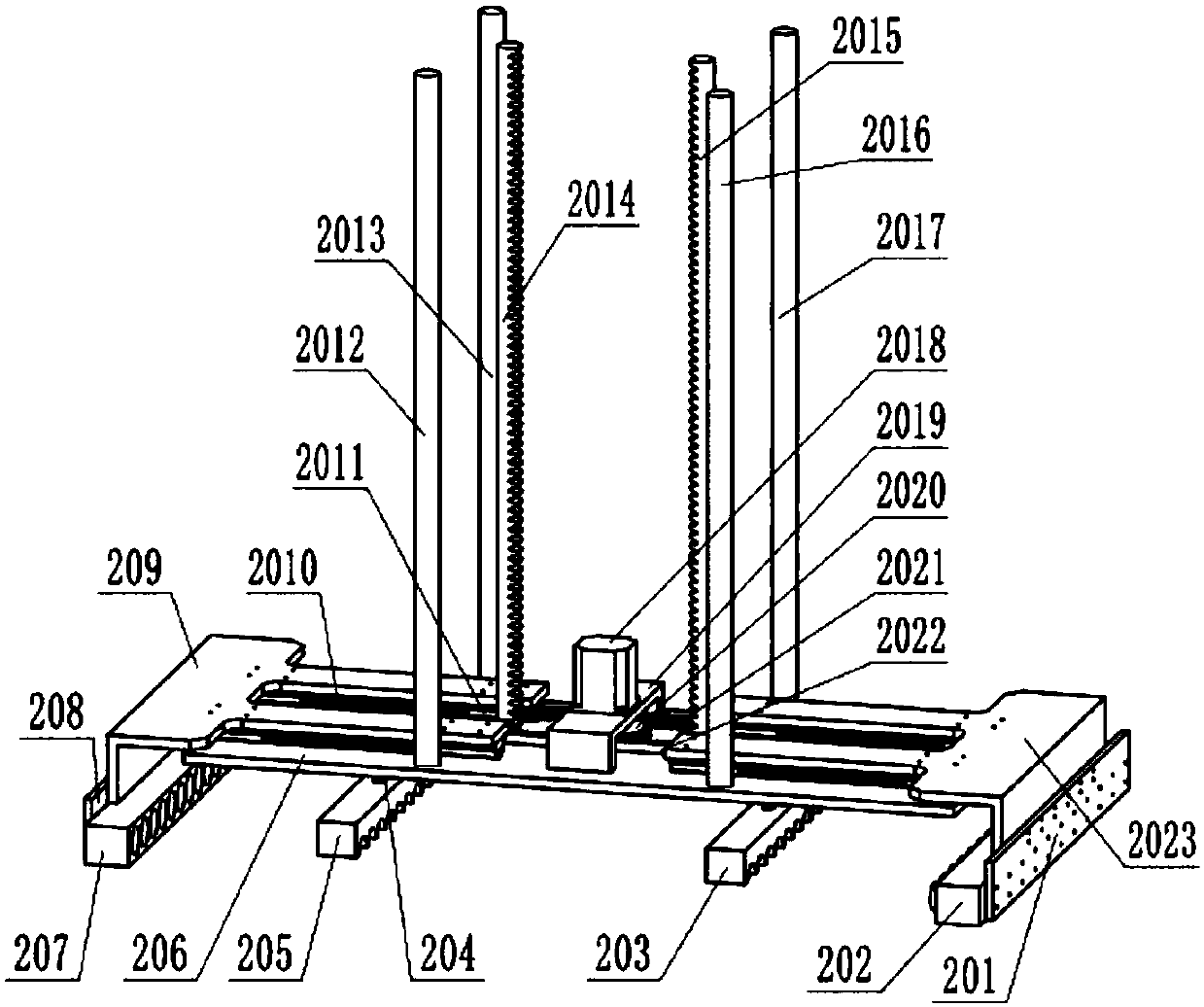 Glass tube carrying manipulator