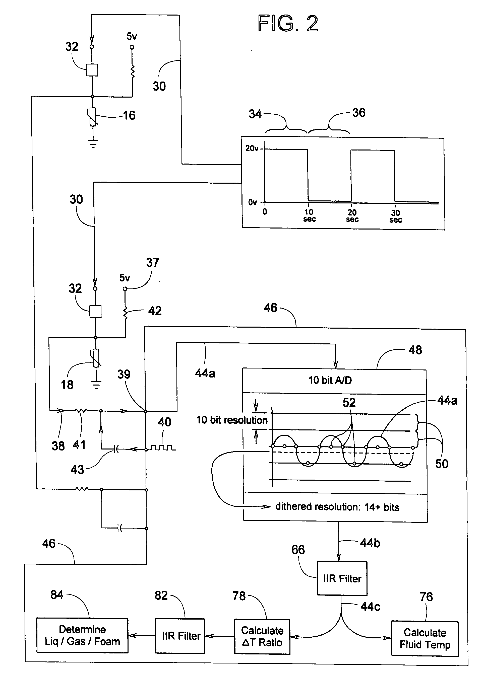 Method for sensing the liquid level in a compressor