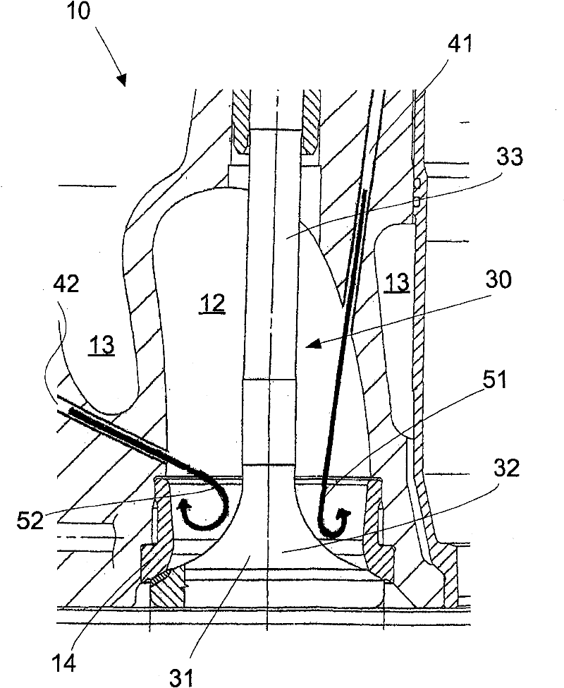 Cylinder head for a self-igniting internal combustion engine