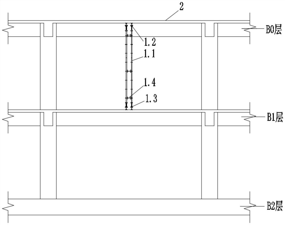 Structure beam plate back-to-top reinforcing method