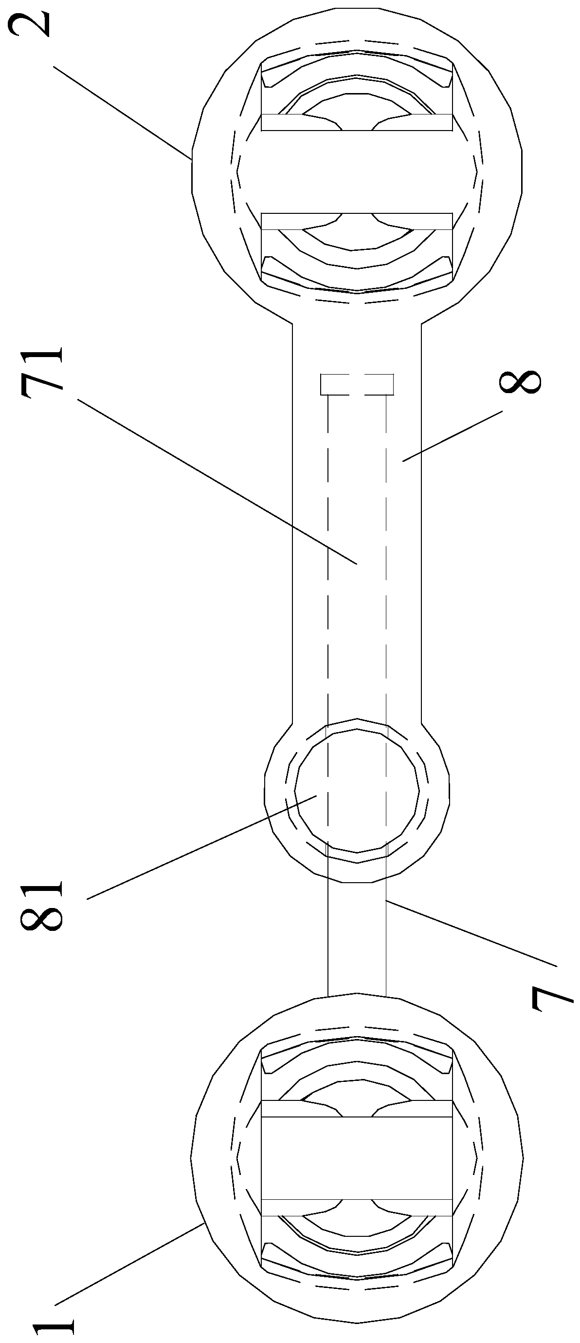 Pedicle screw seat cross-connecting device