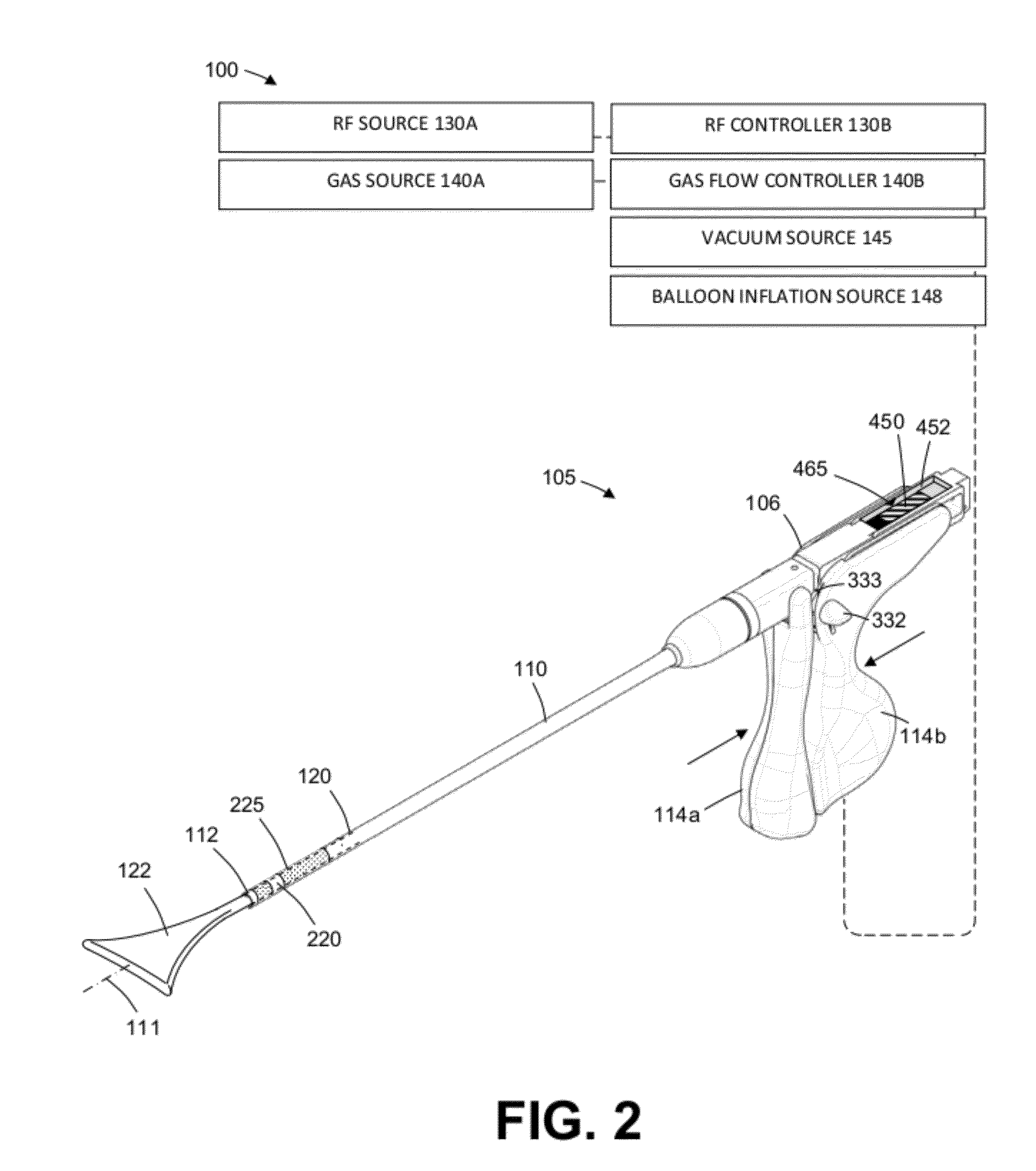 Device for endometrial ablation having an expandable seal for a cervical canal