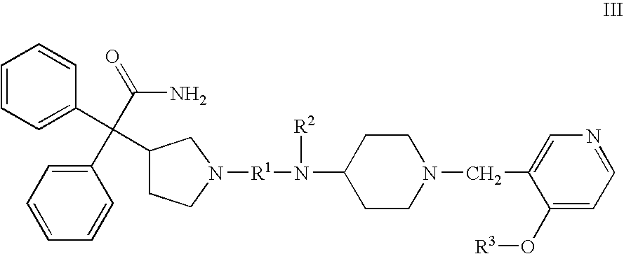 Substituted 4-amino-1-(pyridylmethyl)piperidine and related compounds