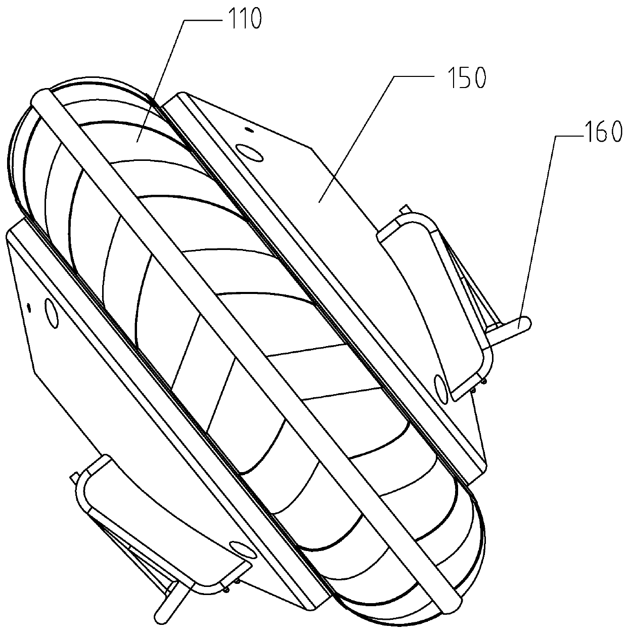 Wheelbarrow device and control implementation method thereof