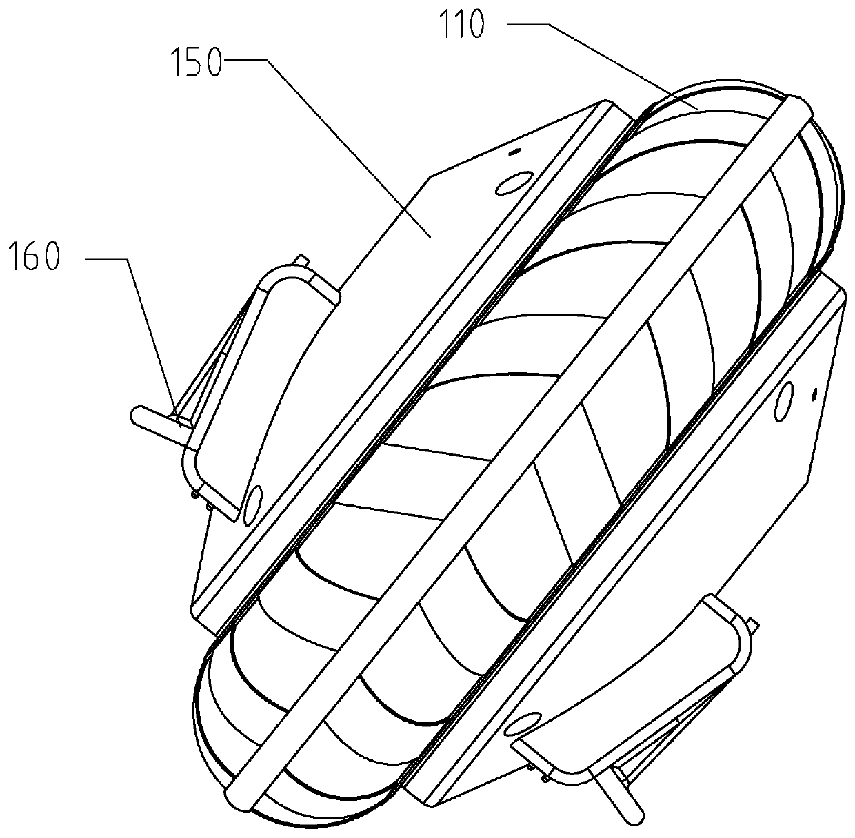 Wheelbarrow device and control implementation method thereof