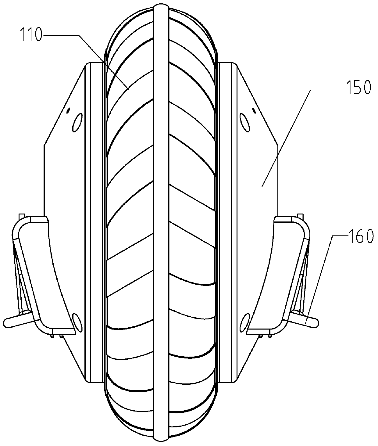 Wheelbarrow device and control implementation method thereof