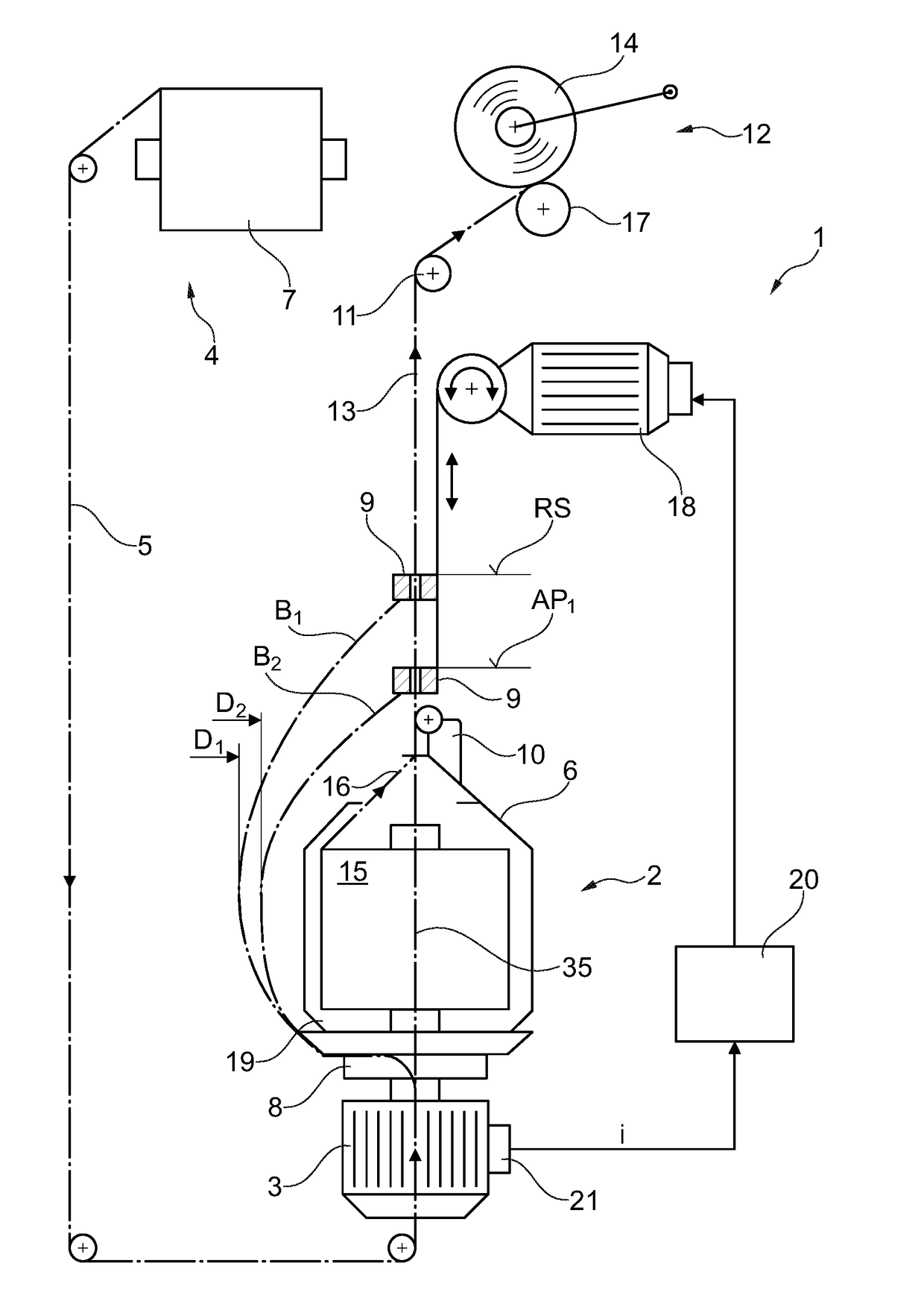 Method for operating a spindle of a two-for-one twisting or cabling machine
