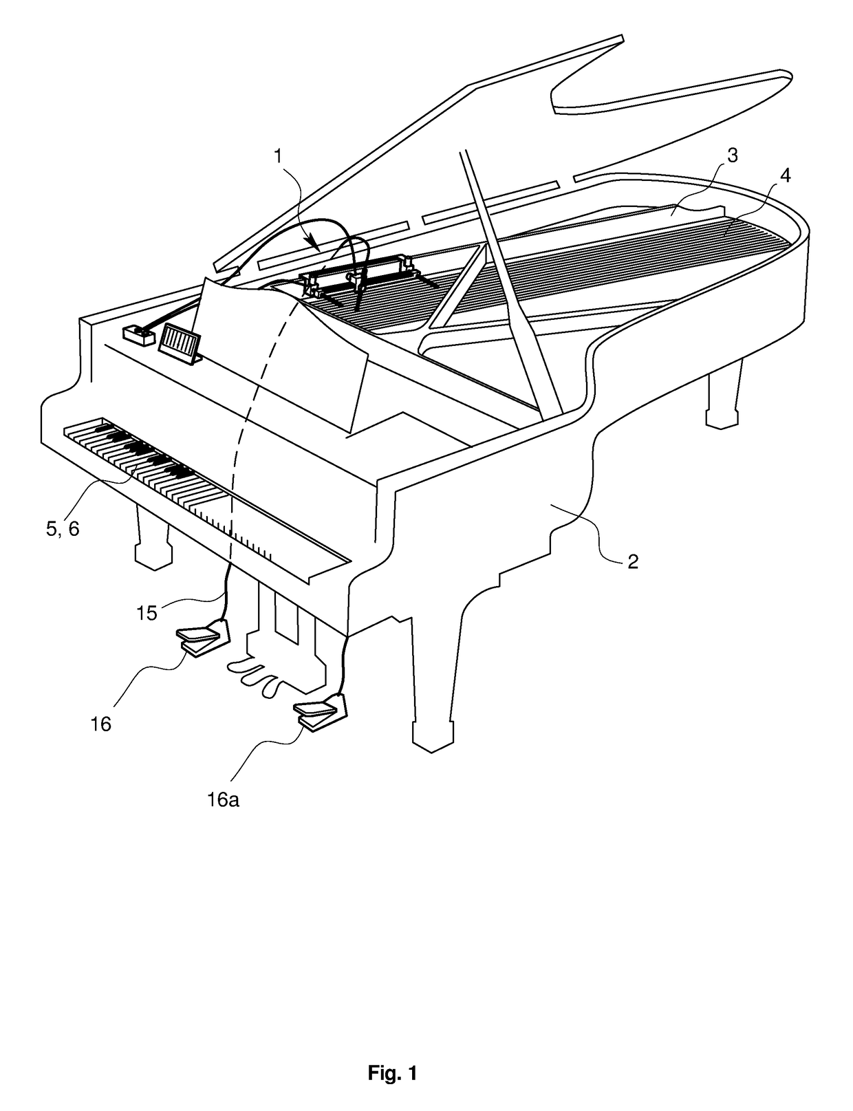Apparatus and method for imparting acoustic effect to piano