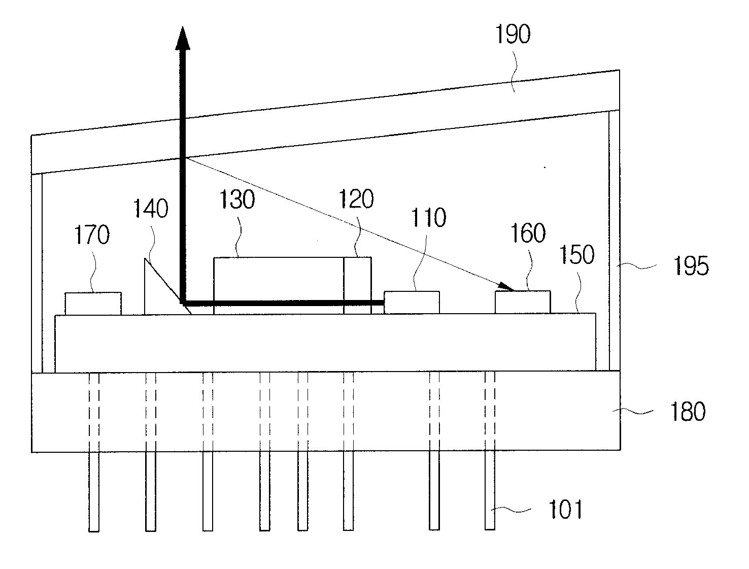 Laser module package and display apparatus using the same