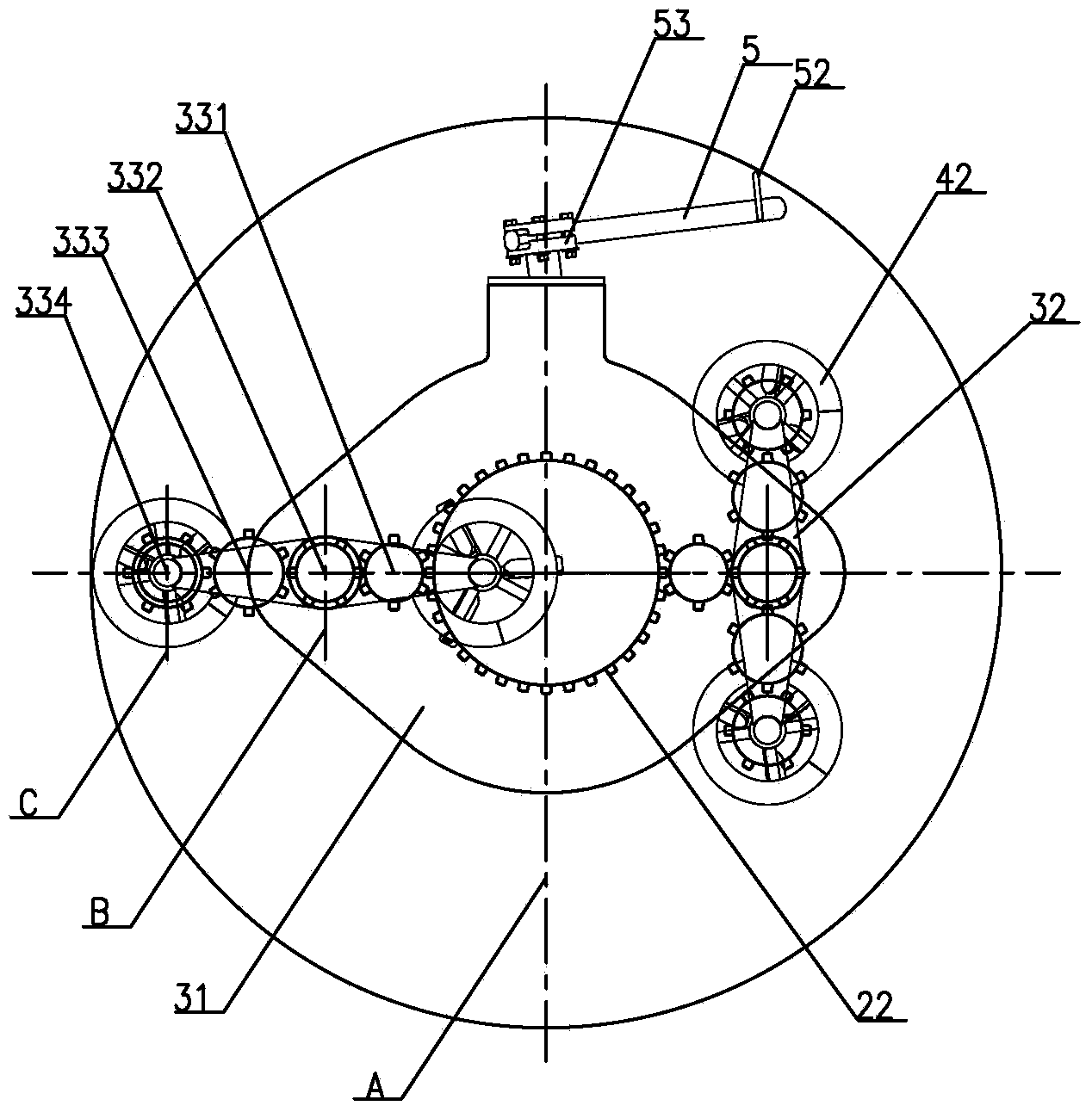 Multi-track vertical-shaft planetary mixer
