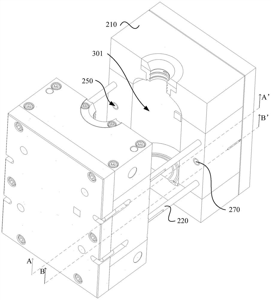 PC/ABS composite material and preparation method thereof, blow mold and blow molding method