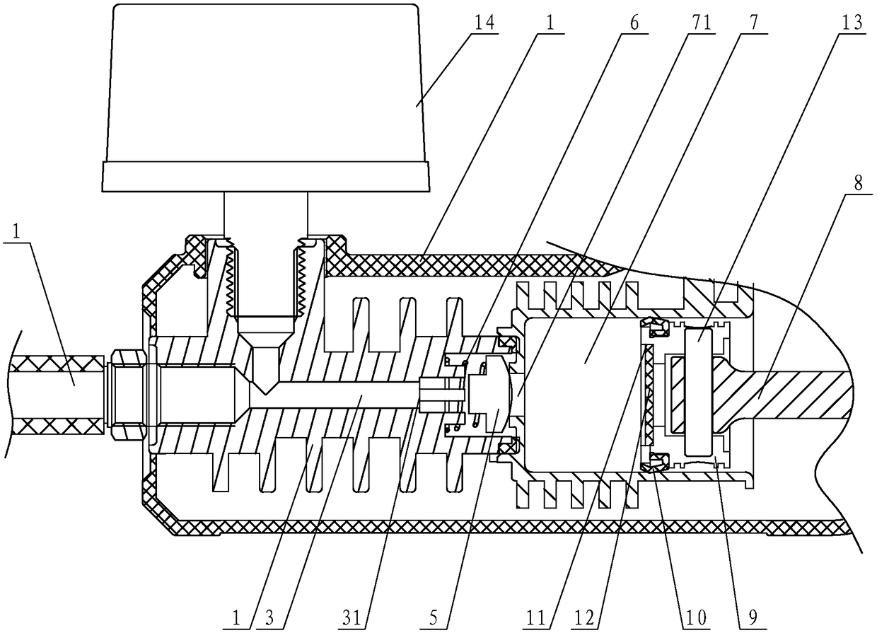 One-way valve inflation structure for inflation pump