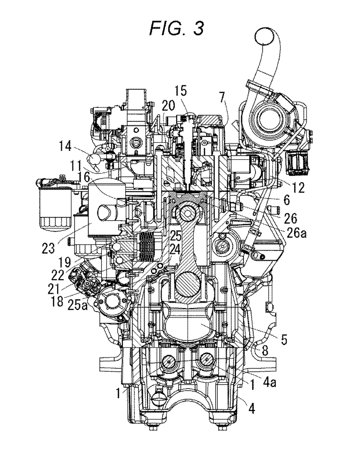 Water cooled engine