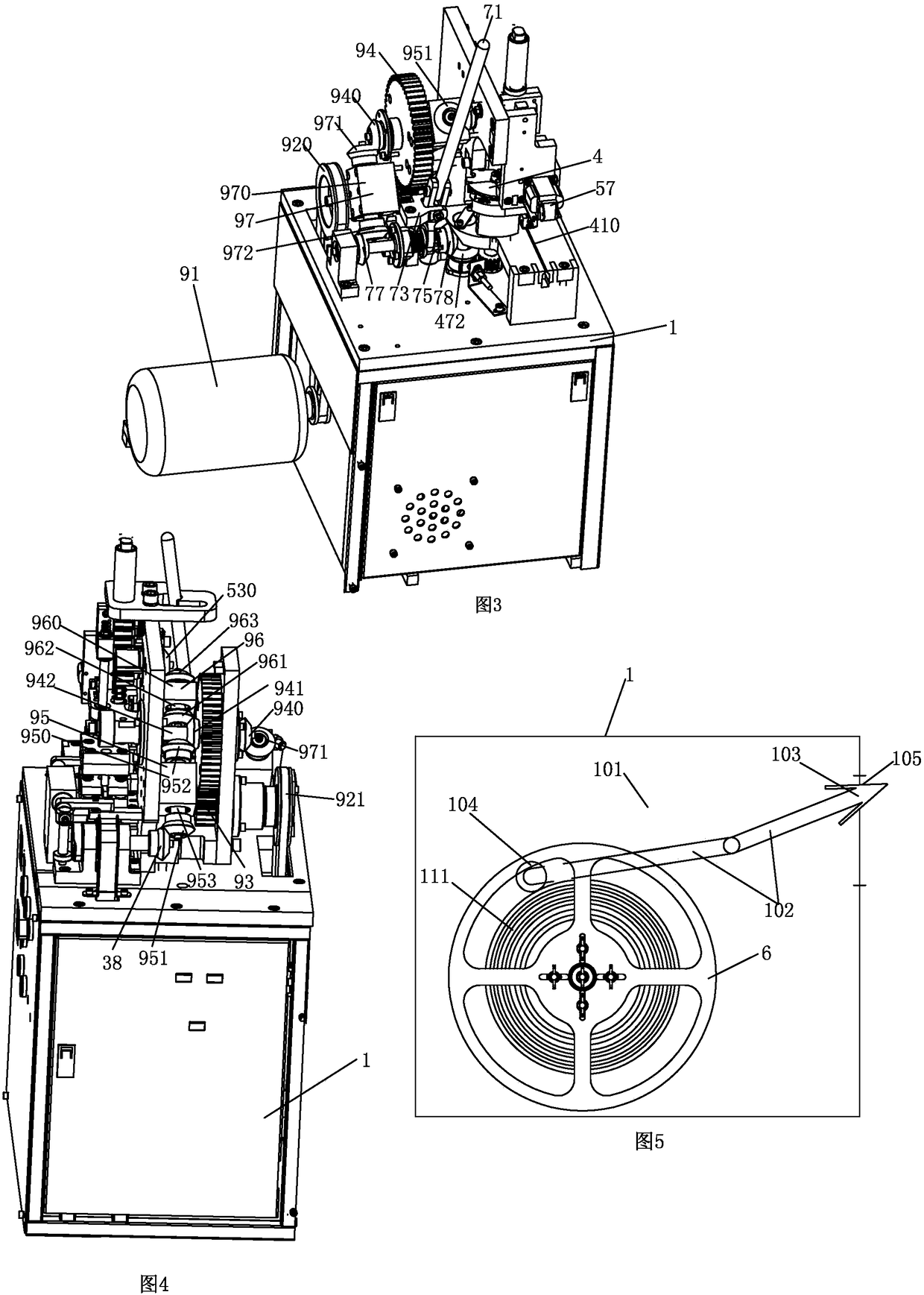 Drawing pin driving mechanism of drawing pin strip forming machine