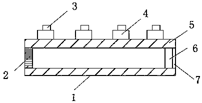 Metal film coating pipeline water treatment device