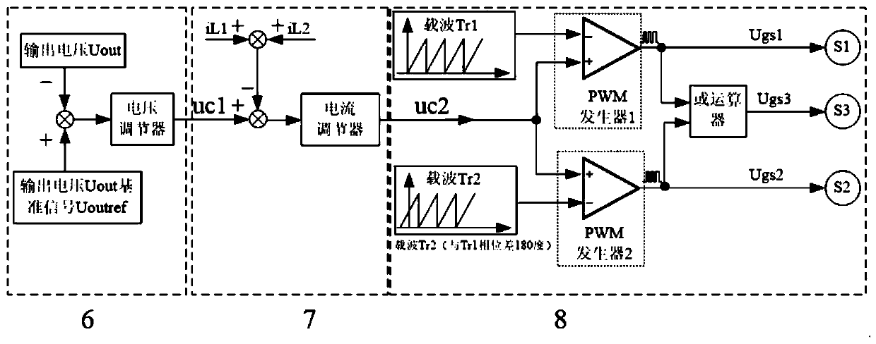 Buck terminal coupled inductor buck-boost conversion circuit and control method thereof