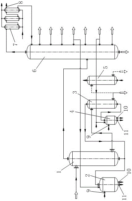 A high-efficiency and energy-saving liquor continuous distillation method and device thereof