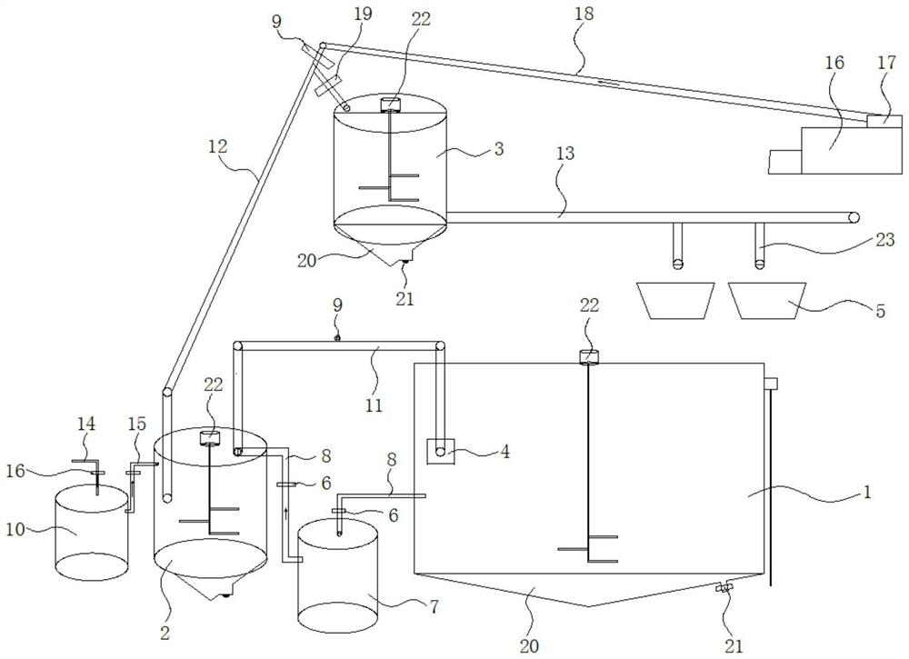 Recycling and reusing device and method for residual slurry capable of being used for laminated slab