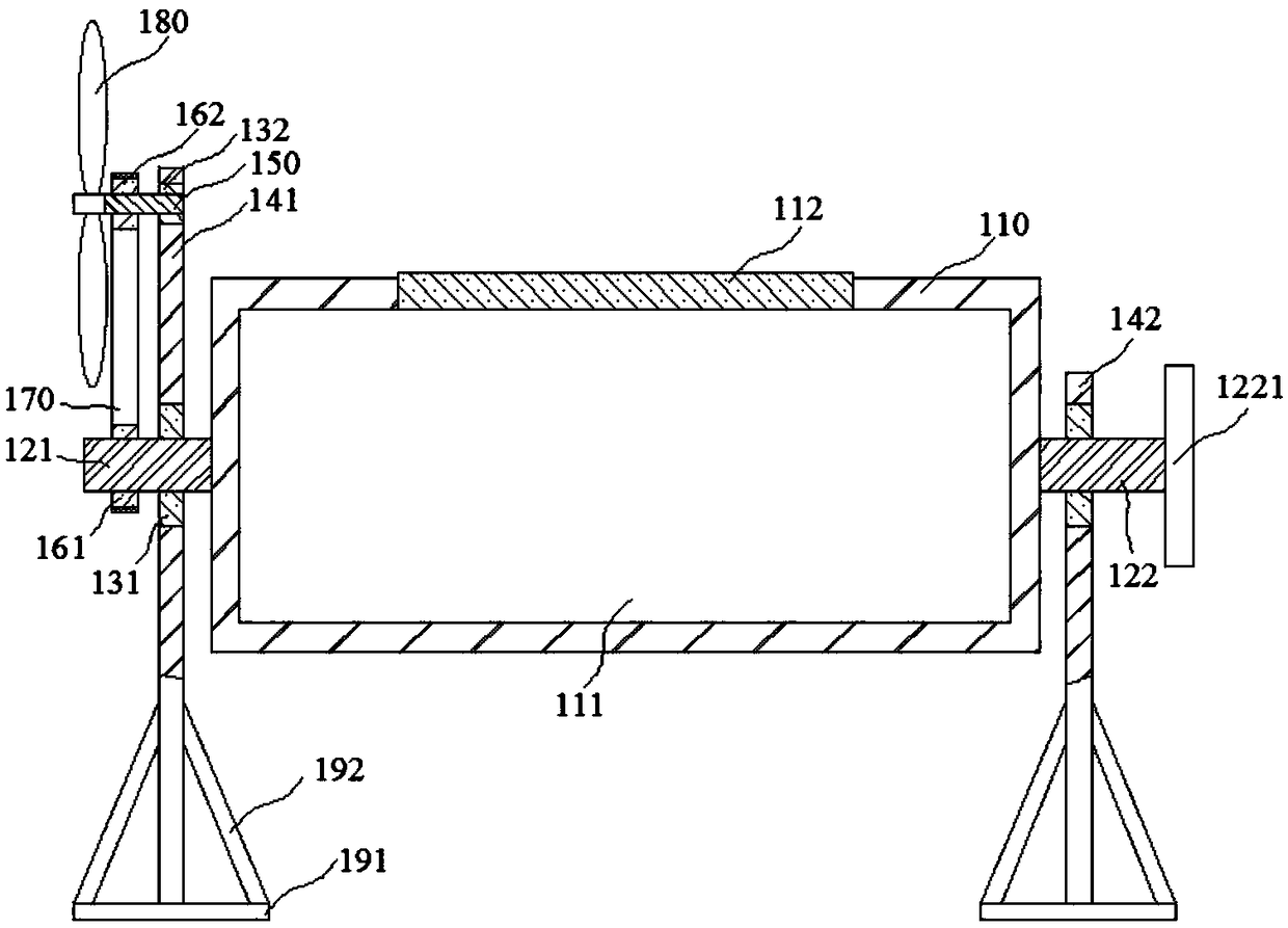 Rotatable sun-drying device