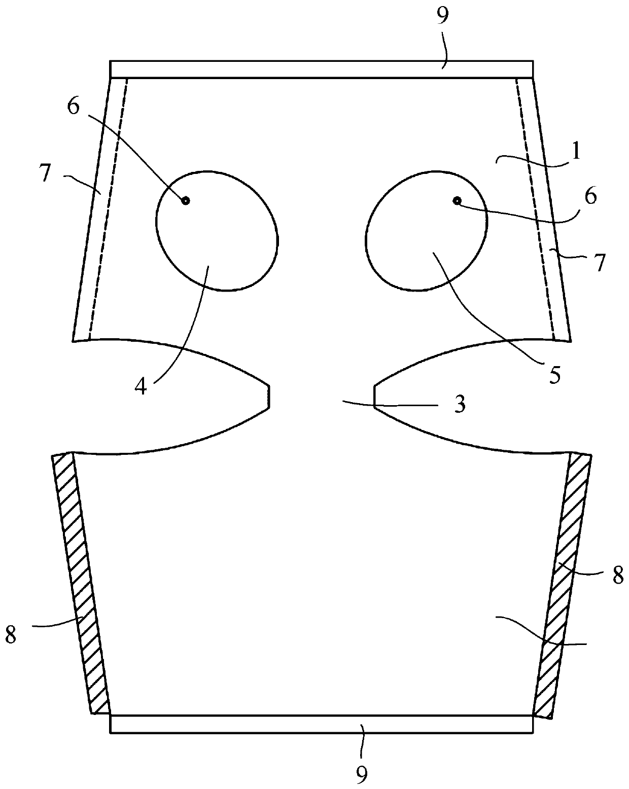 Elastic underpants with self-control type compression function at groin area