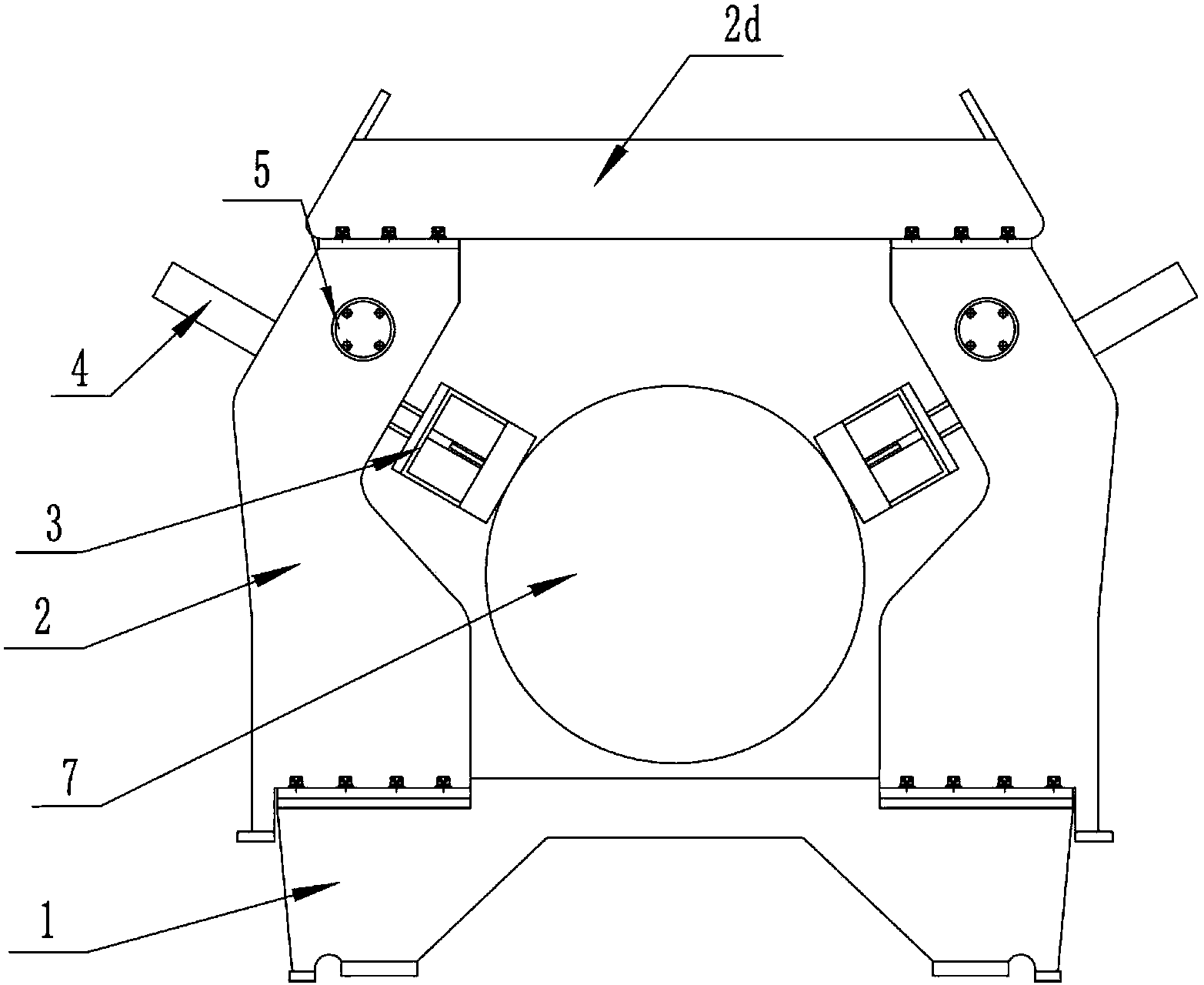 Pipe expansion online straightening device