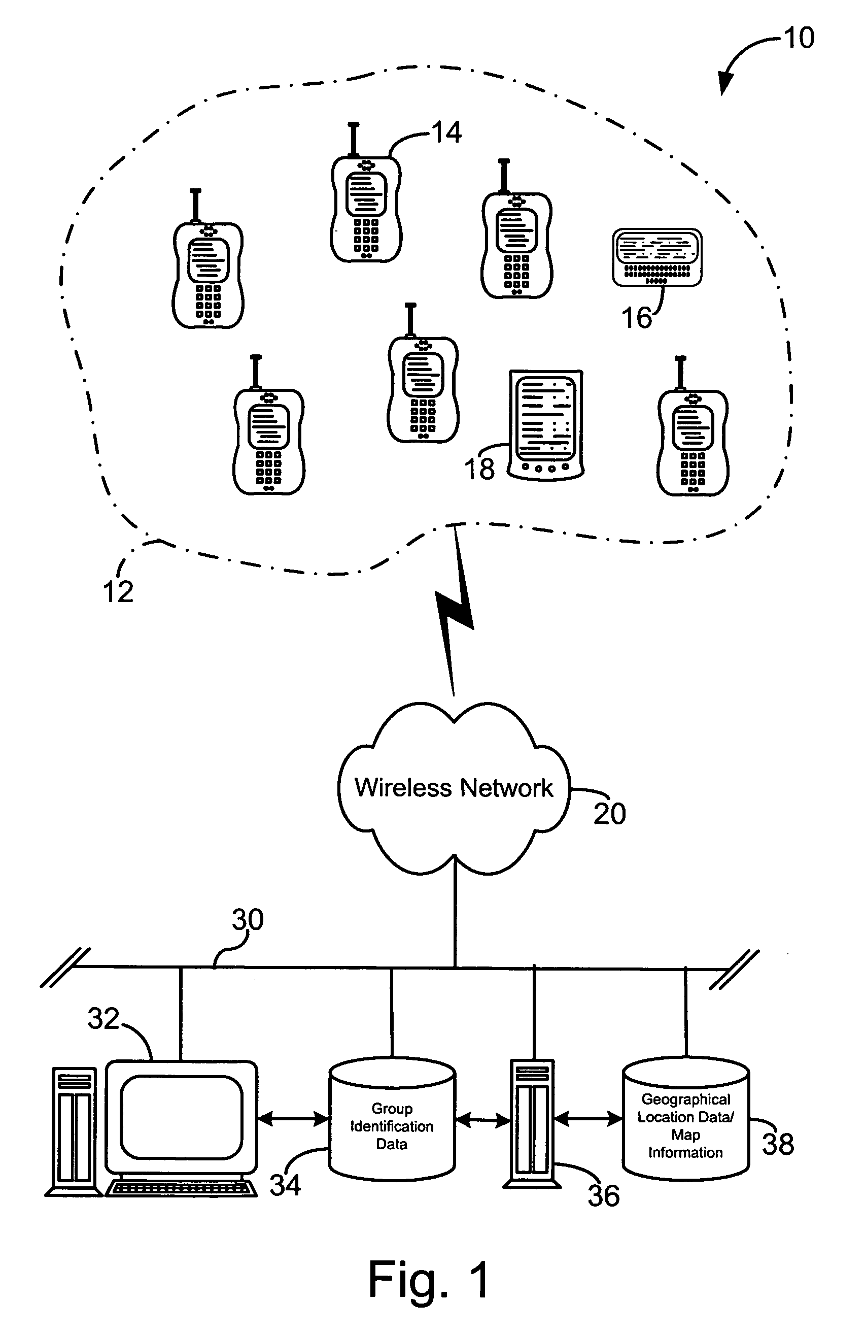 Geographical location information sharing among wireless devices