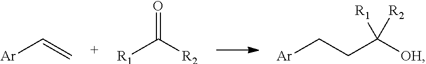 Process for preparing alcohols by electrochemical reductive coupling