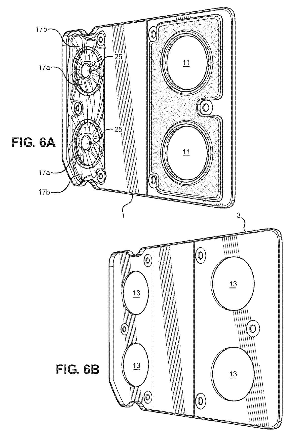 Suspension of a sample element with dimensional stability